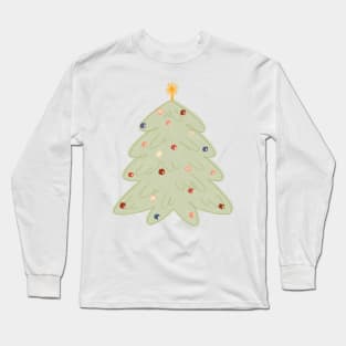 Christmas Tree with Ornaments Long Sleeve T-Shirt